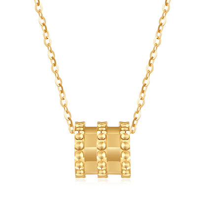 Small Waist Necklace, Rose Gold Pendant  Necklace