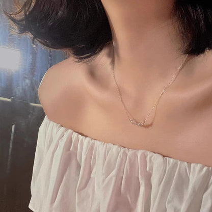 S925 Sterling Silver 14K Gold Plated Smile Necklace For Women